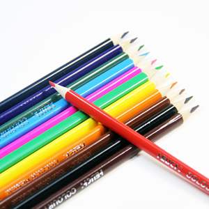 Nouveau ensemble de crayons d'art <span class=keywords><strong>simple</strong></span> 12 couleurs <span class=keywords><strong>dessin</strong></span> crayons de couleur prismacolor avec muti couleurs étudiant peinture papeterie - Product Image 1