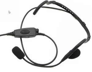 Casques radio tactiques légers Power Time PTE-760VOX avec interrupteur VOX, PTT au doigt et câble Kevlar PU noir - Product Image 4