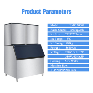 Máy Làm Đá Viên Tự Động Thương Mại Máy Làm Đá Viên Đầu Ra Lớn Nhà Máy Sản Xuất - Product Image 3