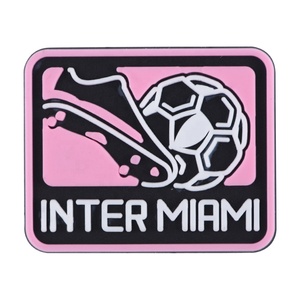 Nouveaux charms pour sabots de sport 2026, design équipe de football rose Barca Inter Miami <span class=keywords><strong>Messi</strong></span>, accessoires pour chaussures de football - Product Image 3