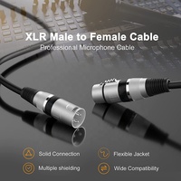 Câbles de microphone tressés personnalisés de haute qualité, couleur au choix, 3 broches XLR mâle vers XLR femelle, câble audio équilibré XLR pour mixeur de microphone