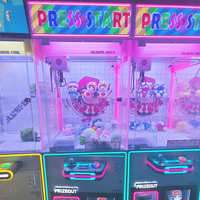 Machine à griffes humaine colorée pour bébés, avec distributeur de pièces, pour la remise de peluches et de prix, jeux d'arcade à prix compétitif
