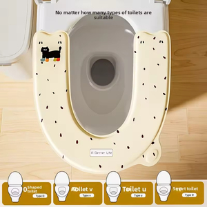 Alfombrilla Adhesiva de Silicona Universal para Inodoro, Impermeable, Lavable, Cojín Grande para Baño, Adhesivo para el Hogar - Product Image 2