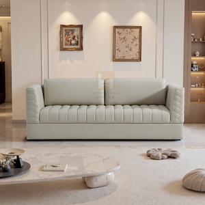 <span class=keywords><strong>Canapé</strong></span>-lit en <span class=keywords><strong>cuir</strong></span> <span class=keywords><strong>microfibre</strong></span> de style moderne, coussin rectangulaire en éponge, personnalisation, hall d'hôtel, appartement, villa, ensemble pour la maison - Product Image 2