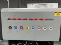 RICOH Konica 1024A BYHX programı ile LANQI RM1900 UV hibrid yazıcı oniks CMYK beyaz vernik otomatik sınıf yeni durum UV mürekkep