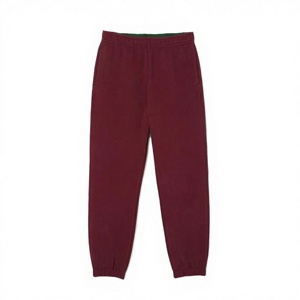 Wholesale Winter Outdoor Fitness Keep Warm Baggy Sweatpants 100% Cotton Heavyweight Elastic Waist Windproof Custom Solid Color - Product Image 3