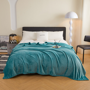 Vente en gros de literie de canapé en fil à carreaux moderne Couvertures douces en molleton de <span class=keywords><strong>flanelle</strong></span> de couleur unie 100% polyester - Product Image 4