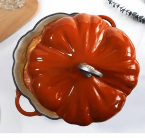 <span class=keywords><strong>Cocotte</strong></span> <span class=keywords><strong>en</strong></span> <span class=keywords><strong>fonte</strong></span> émaillée avec motif tomate - Compatible cuisinière et four - Product Image 5