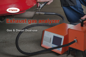 Analyseur de gaz d'échappement automobile PTM500 à réponse rapide, analyseur d'émissions automobiles portable 5 gaz - Product Image 3