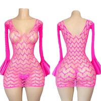 Vente en gros de lingerie exotique en résille diamantée, tenues de danseuse, nouvelle arrivée, personnalisable