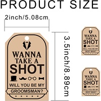 Cartes de proposition personnalisées pour garçons d'honneur 8 & 2 – « Veux-tu être mon témoin/meilleur homme ? » – Cadeaux étanches pour le shopping