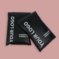 Sac d'emballage en plastique polyéthylène noir givré avec logo personnalisé pour vêtements, maillots de bain, t-shirts, sac à fermeture éclair, sac ziplock, emballage de vêtements CPE