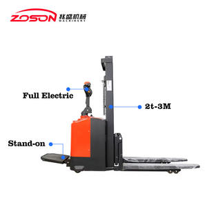 2 टन फुल इलेक्ट्रिक पैलेट स्टैकर खुदरा रेस्तरां के लिए हाइड्रोलिक ड्राइव बैटरी पावर स्रोत नई प्रयुक्त स्थिति - Product Image 2