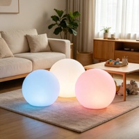 Lámpara Esférica LED RGB de 20 cm, IP65 Resistente al Agua, Flotante, con Control Remoto, Recargable, Regulable, Decoración Moderna para Piscina y Jardín