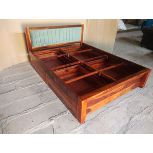 Cama de madera tamaño King/Queen con almacenamiento, camas de madera modernas al por mayor, cama con almacenamiento de alta calidad con acabado clásico, precio al por mayor - Product Image 2