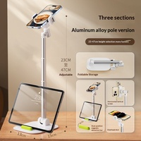 Support de téléphone portable et tablette pour bureau - Support pliable portable à double vue pour diffusion en direct avec personnalisation