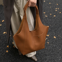 Sac fourre-tout en PU de luxe pour femmes - Sac à bandoulière polyvalent pour le shopping quotidien