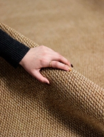 Tapis en faux sisal durable en gros, tapis aspect fibre naturelle sur mesure, tapis de sol respirant et résistant à l'usure
