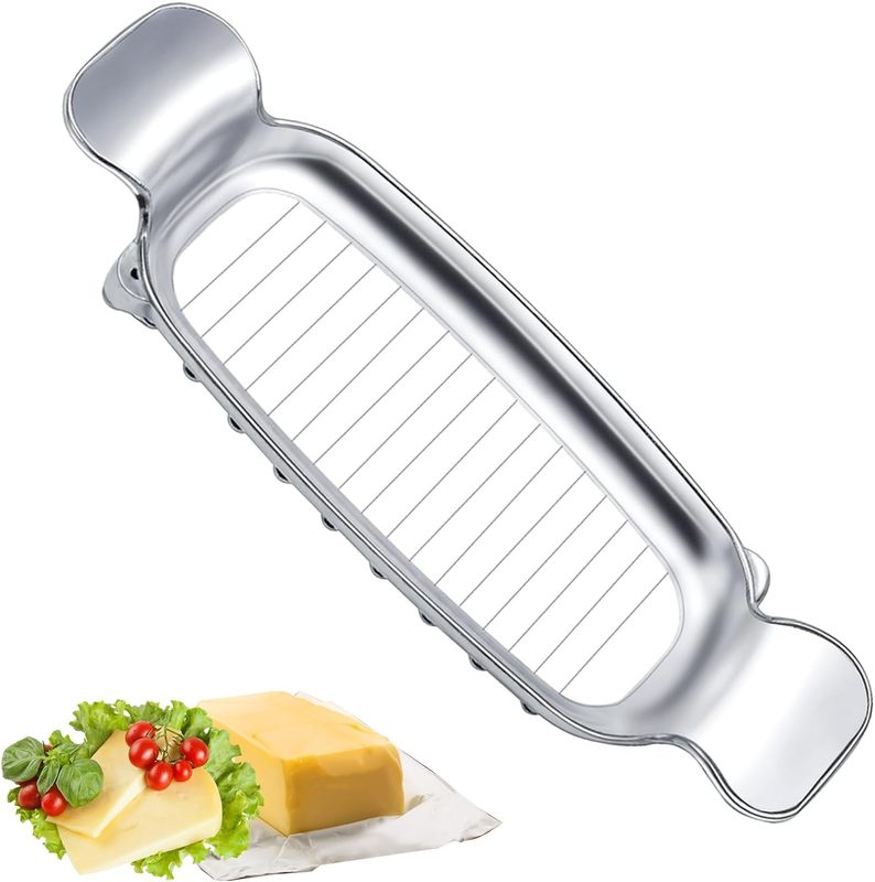 Stainless Steel Cheese Cutter and Butter