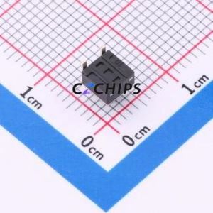 HX 4.5x4.5x5.0H B3JTP Tactile Switch SMD,4.5x4.5mm Switch Single Pole Single Throw Round Button 2.5N Horizontal Mount - Product Image 2