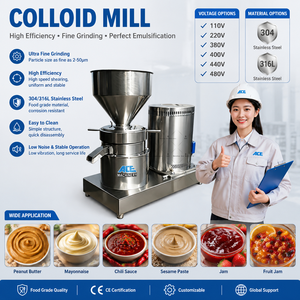 Ligne de production de beurre de cacahuète entièrement automatisée 200-2000 kg/h, moulin colloïdal pour pâte de sésame, machine à beurre de cacahuète, prix - Product Image 2