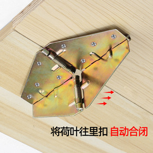 Charnière de table pliante en fer 4 mm, petite et grande taille, quincaillerie de mobilier durable, montage en surface, design industriel - Product Image 4