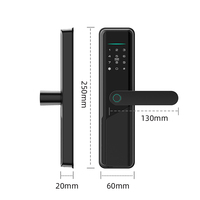 Beveiliging Ttlock Vingerafdruk Elektronisch Digitaal 5050 Insteekslot Wifi Tuya Smart Deurslot voor Thuis Appartement Hotel