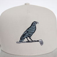 Gorra de Golf de 5 paneles para hombre unisex con bordado personalizado Vintage bordado personalizado birdie deporte al aire libre de alta calidad al por mayor