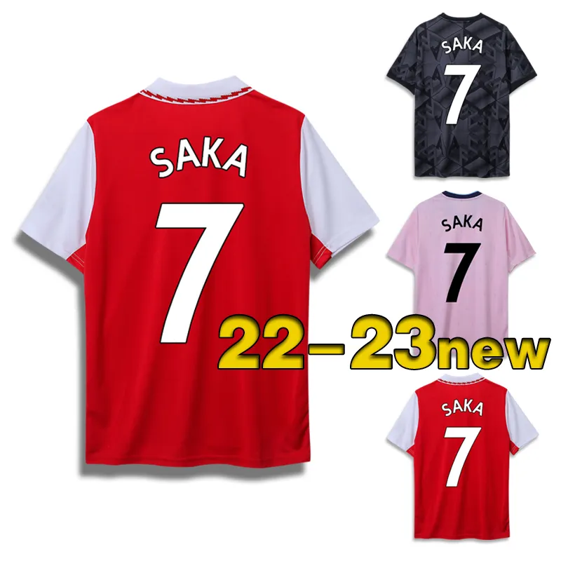 22-23ฤดูกาลใหม่รุ่น7 # Arsenalls Custom Club เสื้อฟุตบอลผู้ชายระบายอากาศได้ดีชุดเครื่องแบบฟุตบอล