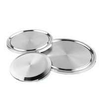 Tutup Tabung Sanitasi Stainless Steel 304, Tipe Tri Clamp Female End Cap Blind Plate, Food Grade Industrial, Kepala Silinder, Ukuran 1/8"-4" HQL