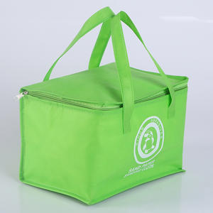 Bolsa de almuerzo impermeable térmica con aislamiento personalizado ecológico, cremallera impresa, forro de papel de aluminio, comida, cerveza, entrega de comestibles - Product Image 5