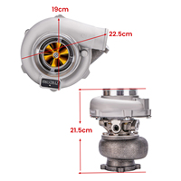 Turbocompresor MaXpeedingrods GT30 GT3037 GT3076R de Acero Billet con Rueda de Turbina T3.82 A/R para 2.5L-3.0L Universal, 500hp+