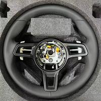 Volant en fibre de carbone amélioré pour Porsche Panamera Macan Cayenne 718 918 911 992, accessoire de voiture haute performance