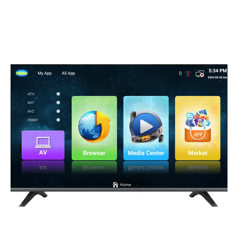 TV LCD LED layar datar murah, TV pintar Android LED 4K 32 40 42 50 65 75 inci, televisi pintar layar datar murah, TV LED televisi pintar Hot 22 24 26 inci