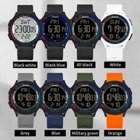 SANDA 6158 Minimalistische Schlanke Armbanduhr mit Großem Zifferblatt für Studenten Leuchtend Countdown Wasserdicht Multifunktional Unisex-Armbanduhr