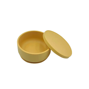 Food Grade Silicone Bowl with Lid Baby Food Bowl Dining Plate Tableware Food Preservation Box Children's Eating Suction Cup Bowl - Product Image 5