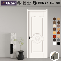 Portes intérieures en bois plaqué certifiées EOKO CE, résistantes à l'humidité, décoratives, pour projets commerciaux et résidentiels