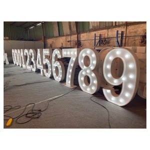 Letreros Led personalizados para pared, carteles de Metal, marquesina, para boda, 4 pies - Product Image 1