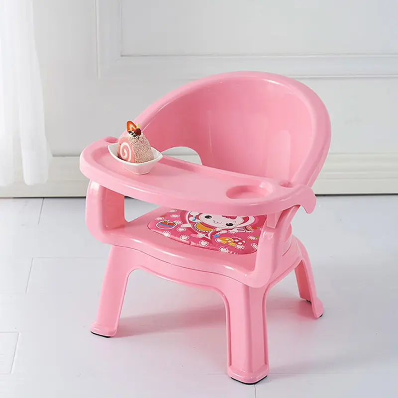 Offre spéciale Emballage individuel Chaise de salle à manger pour enfant en plastique Chaise portable pour bébé