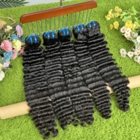 Extensions de Cheveux Humains Naturels Bruts Vietnamiens Ondulés Profonds, Cuticules Alignées, 100% Bruts, Double Trame