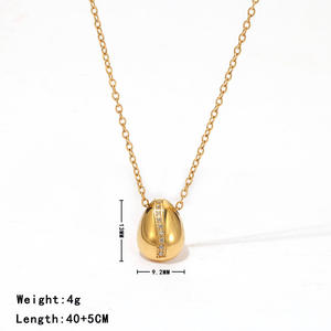 Conjunto de Joyería de Moda Estilo Europeo y Americano con Collar, Pulsera y Aretes, Accesorios Versátiles de Acero Inoxidable a Prueba de Agua - Product Image 6