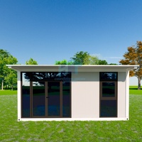 Pod de parc modulaire en acier certifié CE, entièrement vitré, pour zones urbaines à fort trafic, pour appartements, bureaux à domicile et maisons