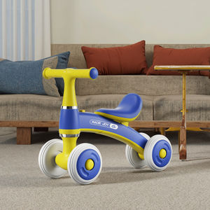 Новый модный легкий четырехколесный балансировочный велосипед-каталка 3-в-1 из пластика для детей 0-3 месяцев, без педалей - Product Image 3