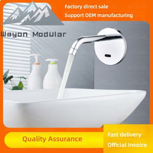 Robinet automatique à capteur mural Wayon en chrome, robinet intelligent sans contact pour <span class=keywords><strong>salle</strong></span> <span class=keywords><strong>de</strong></span> <span class=keywords><strong>bain</strong></span> - Product Image 4