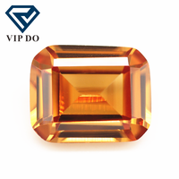 3*5mm-10*14mm champagne/champagne foncé octogone pierre précieuse en zircone cubique coupée à la machine pierres précieuses en forme d'octogone CZ