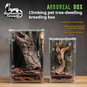 Terrario in Acrilico Trasparente Smontabile, Recinto Solido per Rettili, Gechi, Tarantole, Ragni, Scatola Semplice per l'Allevamento di Insetti e Animali Domestici - Product Image 4
