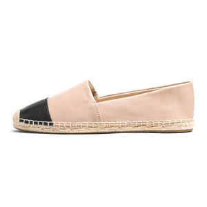 Chaussures plates décontractées pour femmes en cuir patchwork et <span class=keywords><strong>corde</strong></span> de chanvre, fabriquées en Chine, faible MOQ - Product Image 2