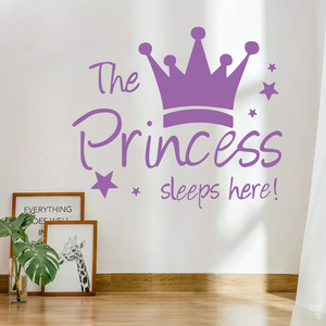 Pegatina <span class=keywords><strong>de</strong></span> <span class=keywords><strong>pared</strong></span> <span class=keywords><strong>de</strong></span> la princesa que duerme aquí, calcomanías <span class=keywords><strong>de</strong></span> <span class=keywords><strong>pared</strong></span> <span class=keywords><strong>para</strong></span> habitación <span class=keywords><strong>de</strong></span> niñas, papel <span class=keywords><strong>de</strong></span> <span class=keywords><strong>pared</strong></span> autoadhesivo <span class=keywords><strong>de</strong></span> PVC <span class=keywords><strong>para</strong></span> decoración del hogar, calcomanías artísticas - Product Image 3