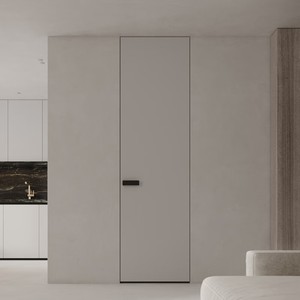 Conception sécuritaire pour les enfants Hemlock acoustique droit qui sont musée inachevé Portes intérieures en bois à 1 panneau - Product Image 3