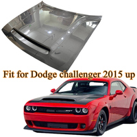 Capot ventilé en fibre de carbone de style démon pour Dodge Challenger 2008 à 2021